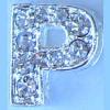 "P" Rhinestone Charm